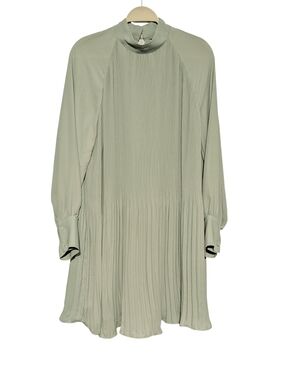 H&M Pleated Long Sleeve Dress